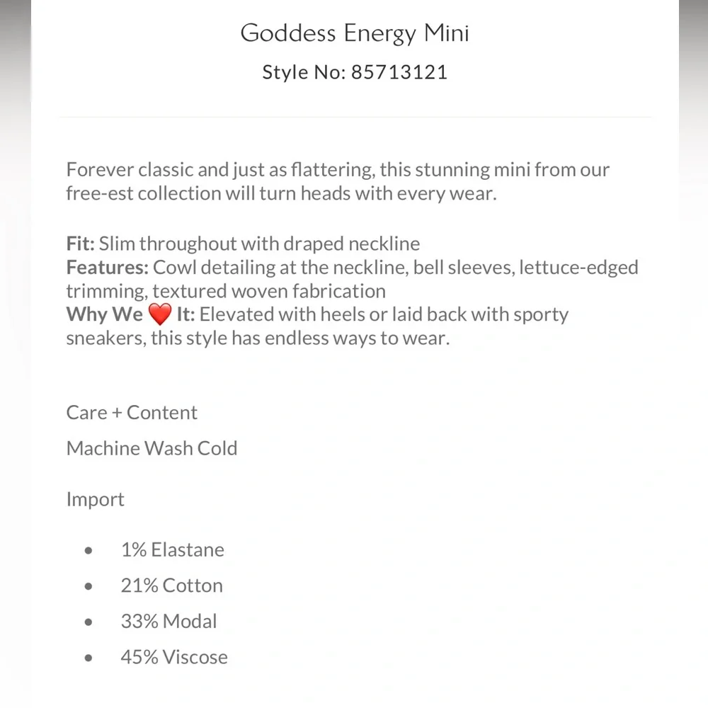 Free People Goddess Energy Mini Sz M_3